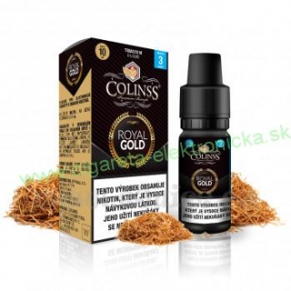 E-liquid Colinss 10ml : Royal Gold (Tradičná tabaková zmes) 3mg