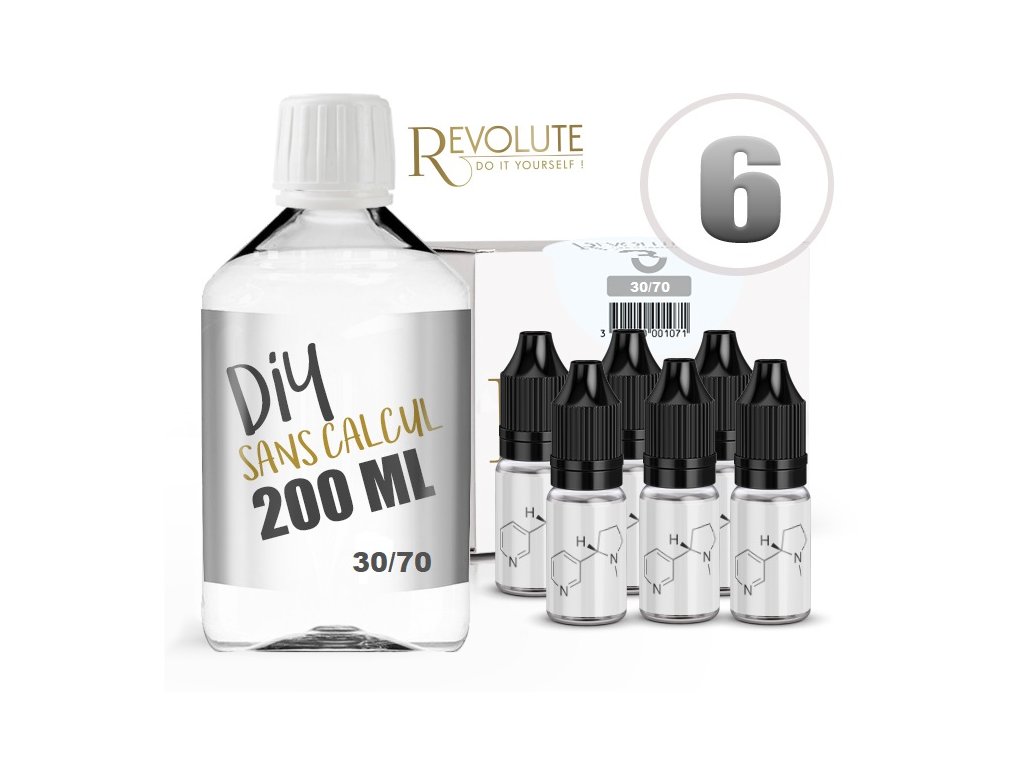 Multipack 200 ml 30PG/70VG 6 mg/ml Revolute