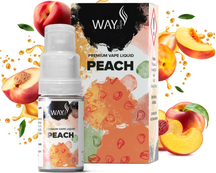Peach 12mg - WAY to Vape 10ml e-liquid