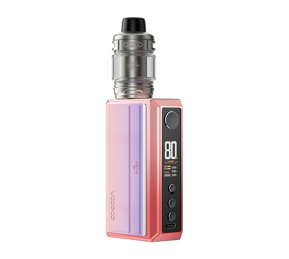 VooPoo Drag 5 Kit s UFORCE-X Tank - Sakura Pink Full kit