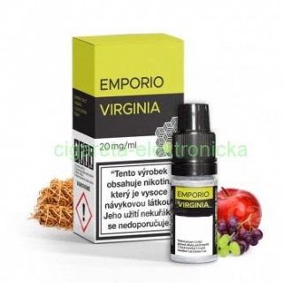 E-liquid Emporio Salt 10ml / 12mg: Virginia (Tabaková zmes s ovocím)