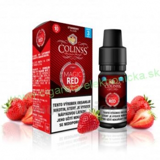 E-liquid Colinss 10ml : Magic Red (Jahodová zmes) 3mg