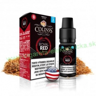 E-liquid Colinss 10ml : Royal Red (Americká tabaková zmes) 3mg