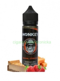 Príchuť MONKEY LIQUID - Royal Cheese (Jahodový cheesecake s karamelom) 12ml