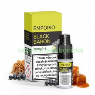E-liquid Emporio Salt 10ml/20mg: Black Baron(Čierne ríbezle s karamelom a tabak)