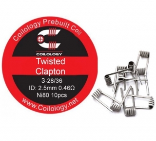 Coilology predmotané špirálky Twisted Clapton ni80 0,46ohm