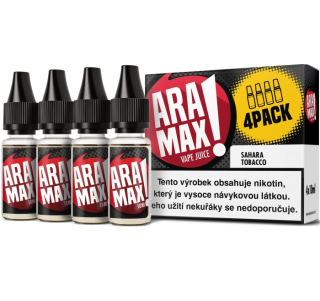 4 Pack Sahara Tobacco 18mg - Liquid ARAMAX 4x10ml