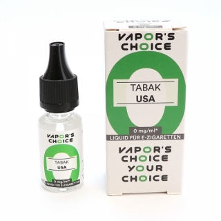Tabak USA 0mg - Vapors Choice 10ml