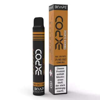 Tobacco Classic - EXVAPE EXPOD jednorázová e-cigareta