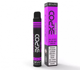 Mixed Berries - EXVAPE EXPOD jednorázová e-cigareta
