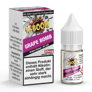 Grape Bomb - K-Boom 20mg 10ml (Salt)