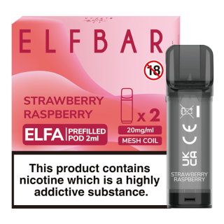 Strawberry Raspberry - ELFA prednaplnený POD 2ml 2ks/bal.