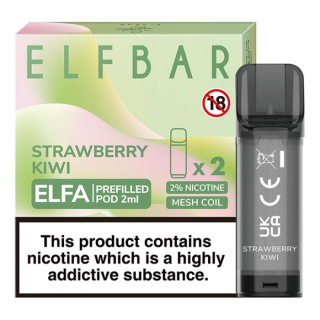 Strawberry Kiwi - ELFA prednaplnený POD 2ml 2ks/bal.